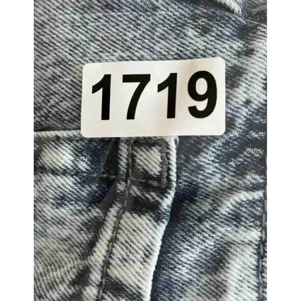 Born Fly Jean Shorts Boy's Sz 18 Blue Urban Skate Patriotic Distressed‎ Denim - Picture 8 of 8